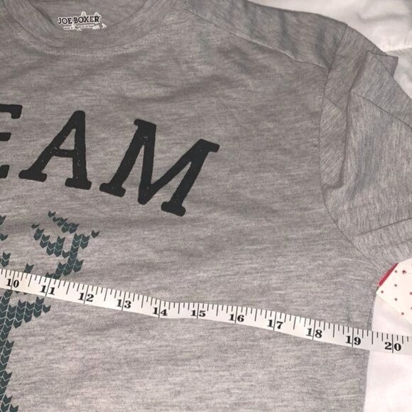 Joe Boxer Team Santa Gray Long Sleeve Shirt Small - Picture 7 of 7